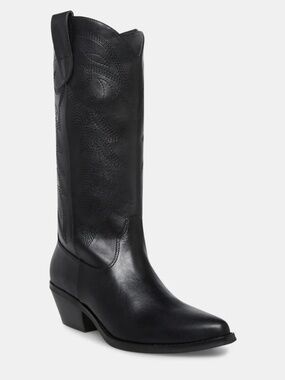 Madden Girl Redford Black Cowboy Boots